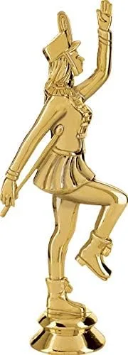 Vista 2 de Crown Awards Trofeos femeninos Majorette, trofeo femenino de oro estrellas majorette con grabado personalizado