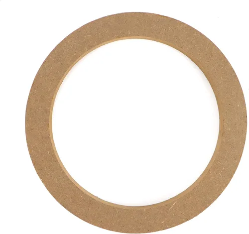 Vista 8 de QWORK Anillos espaciadores de altavoz de madera, 4 anillos de altavoz de MDF de 6.5 pulgadas para automóvil, anillos de madera de tweeter de MDF