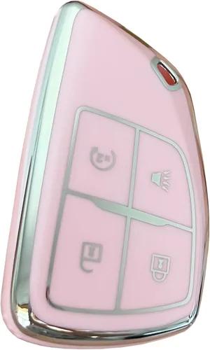 Vista 4 de para Funda de Llavero de Chevy Protector de Llave Compatible con 2021-2025 Chevy Tahoe Suburban GMC Yukon Denali Silverado Llaves Inteligentes