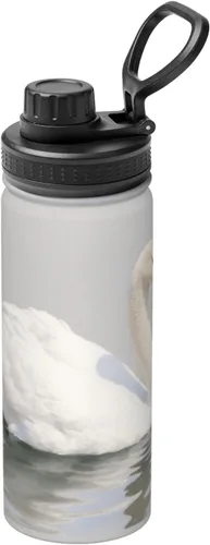 Vista 15 de Hervidor de acero inoxidable aislado con ratón Botella de agua divertida con impresión aislada Ideal para deportes y viajes