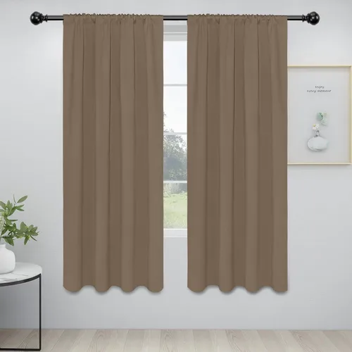 Vista 36 de Easy-Going - Cortinas opacas con bolsillo para varilla para dormitorio, cortinas de ventana para oscurecer la habitación para sala de estar