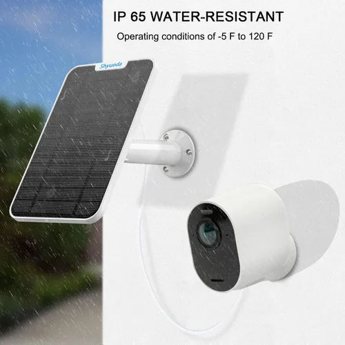 Vista 5 de Cargador de carga de panel solar de 4 W compatible con Arlo Pro 3/Pro 4/Pro 5S 2K/Ultra/Ultra 2/Go 2 solamente, cable de carga impermeable de 13.1
