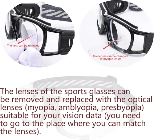 Vista 3 de SooGree Gafas protectoras de baloncesto y fútbol para hombres y mujeres