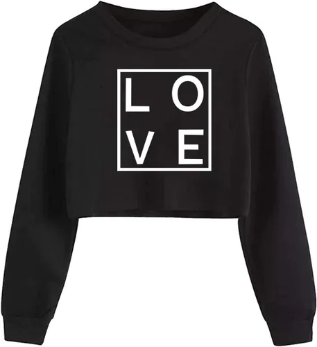 Vista 48 de Camiseta corta para niñas y niños, linda sudadera estética con gráficos de dibujos animados para adolescentes