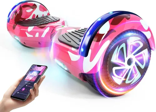 Vista 8 de LIEAGLE Scooter, Self Balancing Scooter with Bluetooth Speaker LED Lights Wheels,Dual 300w Motors, 7.5 mph Max Speed & 8.5 Miles Max Range, for