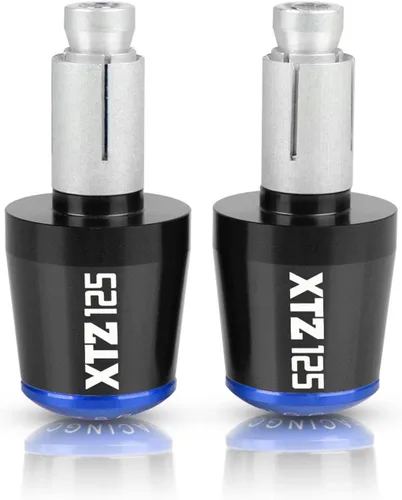 Vista 12 de Extremos de barra de manillar de motocicleta para XTZ125 XTZ 125 2021 2022 2023 78 pulgadas 0.866 in, tapones antivibración plateados