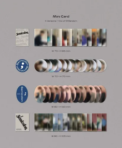 Vista 6 de K-POP SEVENTEEN Álbum especial [Semicoma] CD+72p Photobook+Kit de tejido+Tarjeta fotográfica 2p+Mini tarjeta 4p+pegatina+Postal plegada+Tarjeta