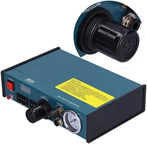 Vista 9 de Máquina de dispensador de pegamento semiautomático Pantalla digital Dispensador adhesivo líquido Operaciones manuales semiautomáticas Enchufe AC110V
