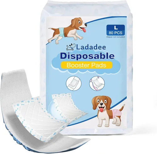 Vista 10 de Forros desechables para pañales para perros, almohadillas elevadoras para perros machos y hembras, insertos de pañales para perros que se adaptan a