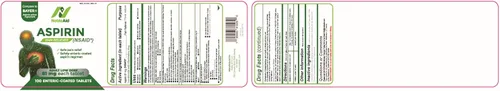 Vista 3 de Aspirina pura para bebés de dosis baja de 81 mg para adultos, 100 tabletas de aspirina con recubrimiento entérico para hombres y mujeres, alivio