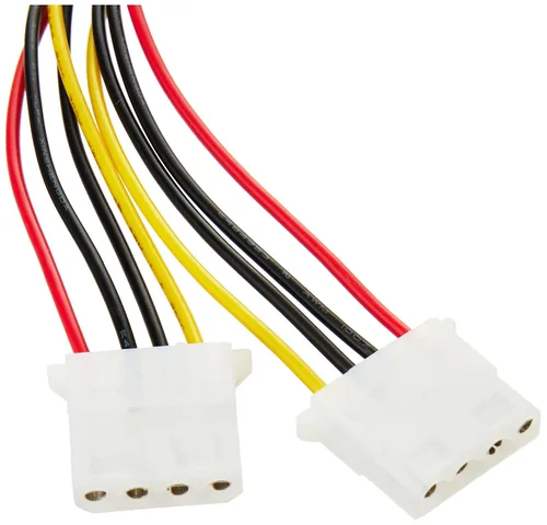 Vista 3 de StarTech.com LP4 a 2X LP4 Power Y Splitter Cable MF - LP4 Splitter - Molex Y Splitter - Molex Splitter (PYO2L)