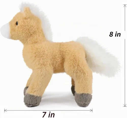 Vista 2 de Ice King Bear Pony Peluche de caballo de peluche de 7 pulgadas (beige)
