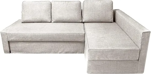 Vista 25 de IKEA Friheten - Funda de sofá cama para sofá cama pequeño, fundas de sofá para sala de estar con cojín y fundas de almohada (S-12, diván derecho)