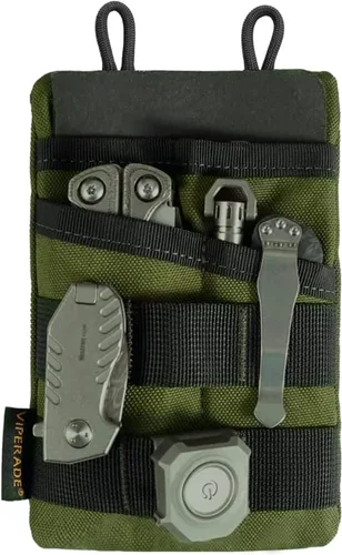 Vista 16 de Bolsa de herramientas VIPERADE VE3, organizador de bolsillo, bolsa de cinturón de nailon con 4 bolsillos de almacenamiento de herramientas, bolsa