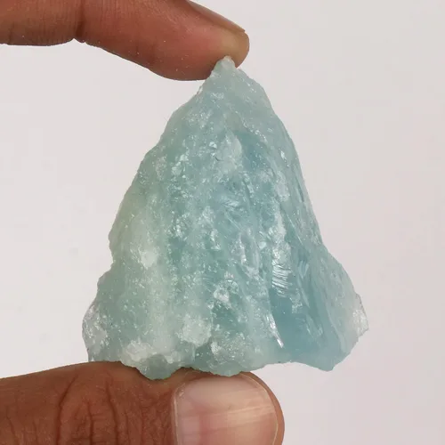 Vista 2 de GEMHUB Piedra preciosa curativa de 228.05 quilates de cristal de aguamarina y cielo áspero, curativa, para yoga, meditación, limpieza de aura