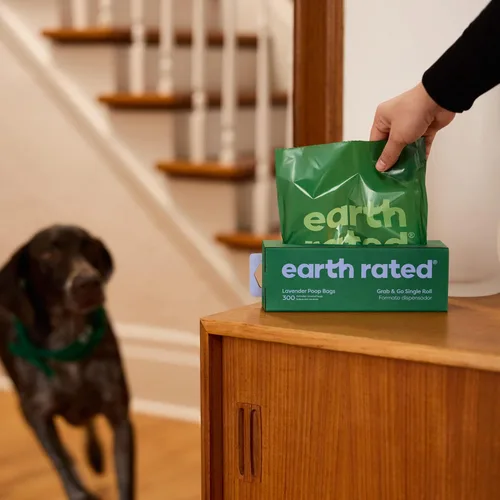 Vista 7 de Bolsas de residuos de perros para despensas Earth Rated , lavanda-aromatizado