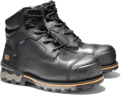 Vista 2 de Timberland PRO Botas de trabajo industriales para hombre de 6.0 pulgadas, Boondock, con puntera de composite, impermeables y aisladas