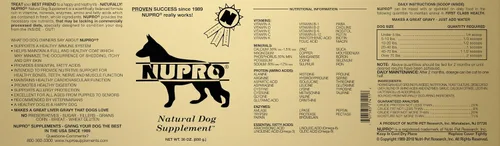 Vista 5 de Nupro Suplemento completamente natural para perros (30 oz) Suplemento todo en uno para perros, para todas las razas y edades, apoya la digestión