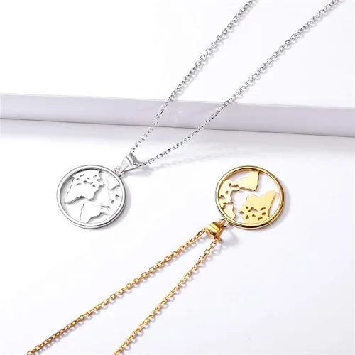 Vista 8 de ChicSilver Collar de moneda de plata de ley, collar con colgante de moneda para mujer (con caja de regalo)