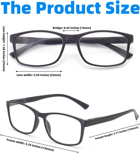Vista 6 de Gafas ligeras miopes para miopes que no son lentes de lectura