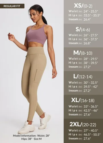 Vista 23 de baleaf Leggings con forro polar para mujer, impermeables, pantalones de senderismo de invierno, mallas térmicas para correr, bolsillos