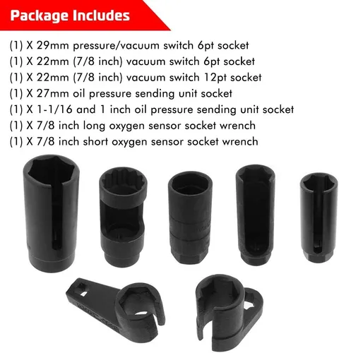 Vista 3 de Enchufe con sensor de oxígeno con corte de alambre lateral, unidad de 3/8 pulgadas x 7/8 pulgadas (0.866 in).