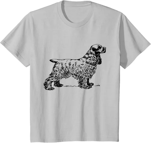 Vista 29 de Cocker Spaniel - Camiseta para perro Cocker Spaniel, gris, S Asfalto