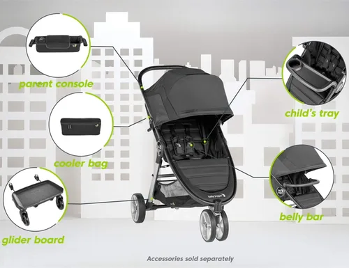 Vista 37 de Baby Jogger Maxi COSI, Be Safe, Adaptador de asiento de coche Cybex Compatible con cochecito doble City Mini 2, cochecito doble City Mini GT2