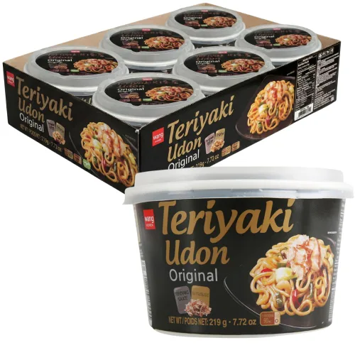 Vista 13 de Wang Jjajangmyeon - Tazón instantáneo de fideos de frijoles negros, salsa de frijoles negros dulces y salados, fideos masticables gruesos, listo