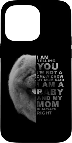 Vista 20 de Funda para iPhone 12 mini My Mom Said I am a Baby Chow Dog Mommy Mother Day
