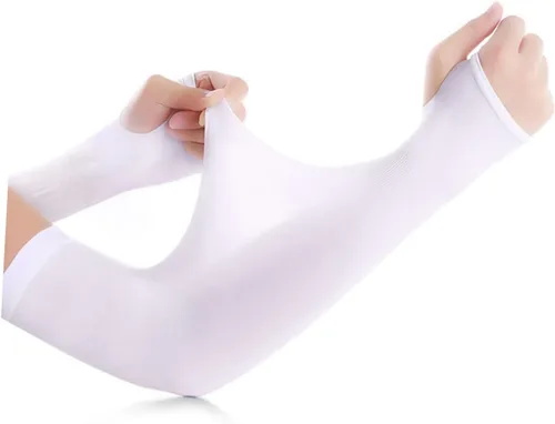 Vista 8 de Mangas largas para coderas, protección solar para hombres y mujeres, protector de brazo deportivo, Color Variado