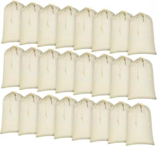 Vista 8 de Remagr 4 bolsas de lavandería de lona de algodón de 28 x 36 pulgadas