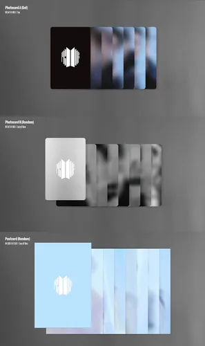 Vista 6 de [SYNNARA PREORDER] BTS - Prueba [Edición estándar] Álbum de antología+Beneficio de preventa+Póster doblado K-pop sellado, negro, BHE0116