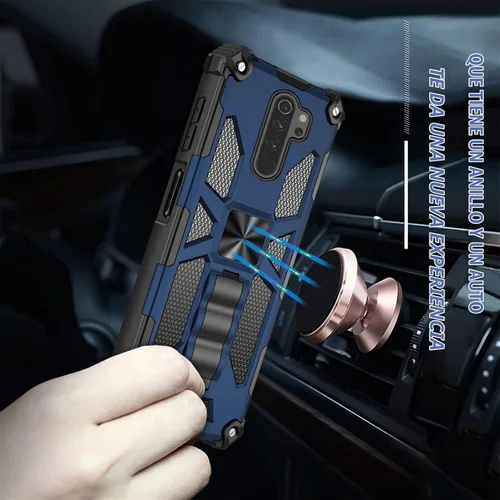 Vista 5 de Asuwish Funda de teléfono para Xiaomi Redmi 9 con protector de pantalla de vidrio templado y accesorios para celda Kickstand protector resistente