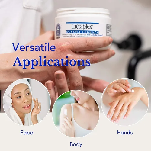 Vista 5 de Theraplex Crema para eccema, protector hidratante para tratamiento de eccemas, compatible con la TSA, protector de piel antipicazón para piel seca