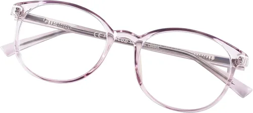 Vista 10 de FONHCOO Blue Light Glasses for Women Men Computer Eyeglasses(Blue) Lightweight TR90 Round Frame Transparent Blue Light Blocking Glasses