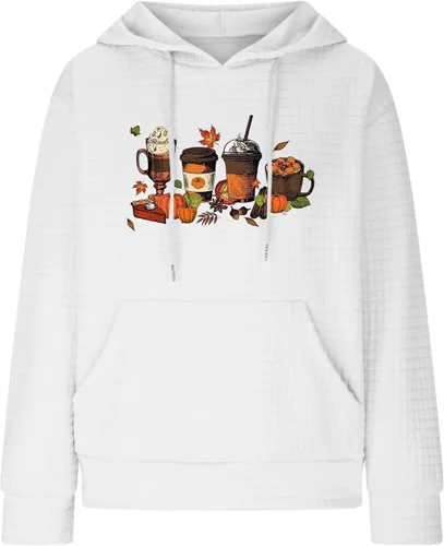 Vista 67 de SHAOBGE Sudaderas con capucha de gran tamaño para mujer, sudaderas con capucha para entrenamiento, suéteres casuales y cómodos trajes de moda
