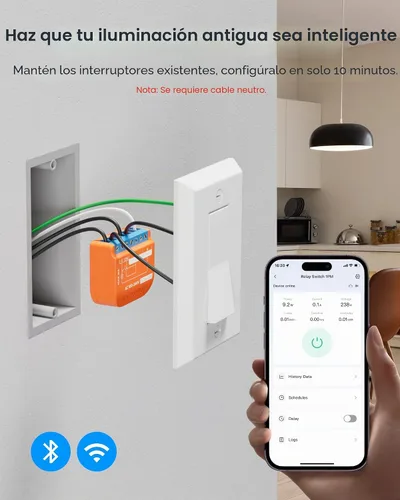 Vista 3 de SwitchBot Interruptor de relé inteligente (interruptor de relé 1PM US)
