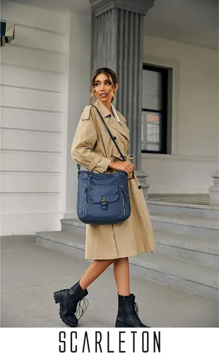 Vista 2 de Scarleton H2005 - Cartera para mujer, bolsas cruzadas, bolsa de hombro con múltiples bolsillos