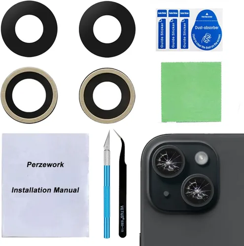 Vista 21 de Juego de 2 lentes de repuesto originales para cámara trasera para iPhone 11 Pro Max y iPhone 11 Pro con adhesivo preinstalado y kit de herramientas