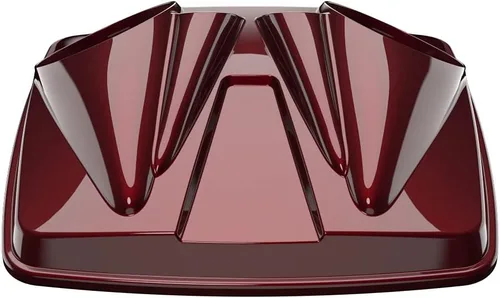 Vista 5 de Tapas de altavoz dobles de 8 pulgadas a juego para Advanblack/OEM Harley Rushmore estilo Razor, Chopped & King Tour Pak Whisky ámbar