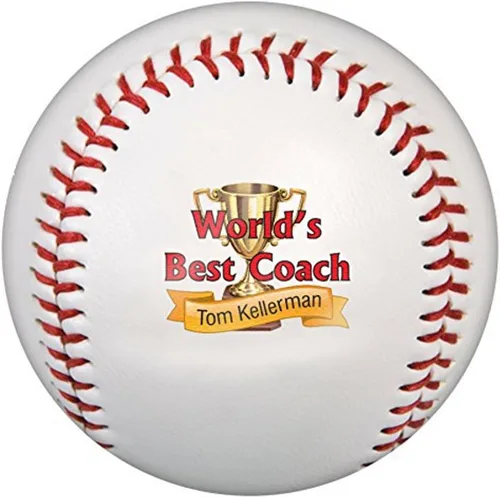 Vista 17 de Pelotas de béisbol personalizadas, tamaño oficial: elige entre 15 diseños o sube una foto o logotipo de empresa