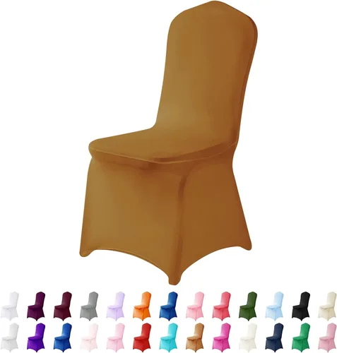 Vista 22 de Funda de elastano para silla, 12 unidades, fundas para silla, fundas para sillas de sala de estar, funda extraíble lavable y elástica para silla
