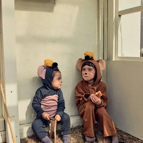 Vista 5 de Disfraz de ratón, disfraz de elefante para bebés, niños, disfraz de Halloween, disfraz de orejas