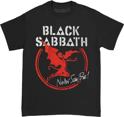 Vista 3 de Black Sabbath Men's Arch Angel Never Say Die T-Shirt Black