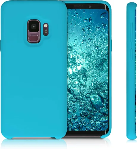 Vista 5 de kwmobile Funda Compatible con Samsung Galaxy S9 - Cubierta de Teléfono de Silicona TPU con Acabado Suave - Cool Glacier