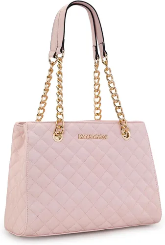 Vista 12 de Montana West Bolso Tote MEDIANO para Mujeres Acolchado con Cadena Bolsos de Mano Bolso de Hombro beige (040Beige)