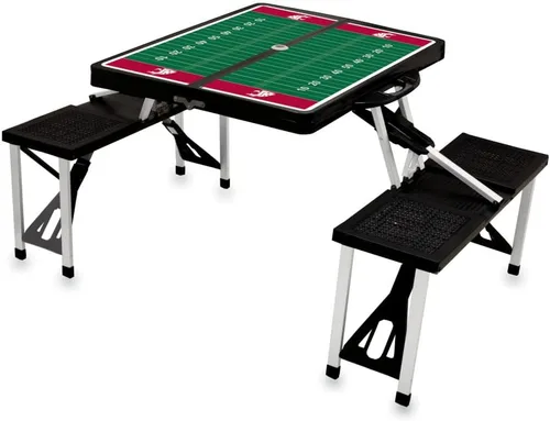 Vista 62 de PICNIC TIME NCAA North Carolina Tar Heels Folding Picnic Table - Camping Table - Outdoor Table with Umbrella Hole