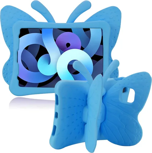 Vista 9 de Simicoo Funda de mariposa 3D para iPad 10.2 9 8 7 niños con soporte Lite de espuma EVA a prueba de golpes resistente funda para tableta para niñas