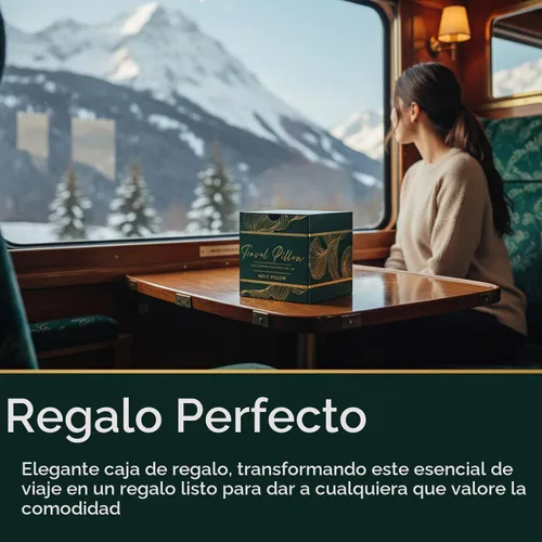 Vista 7 de Proglobe Luxe Travel - Almohada de apoyo para el cuello, 100% espuma
